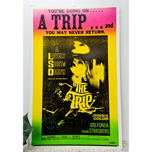 Vintage Poster Movie - The Trip - Peter Fonda - Susan Strasburg - Dennis Hopper
